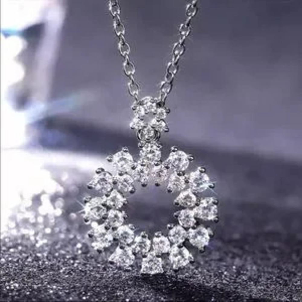 925 Silver Luxury Diamond Necklace